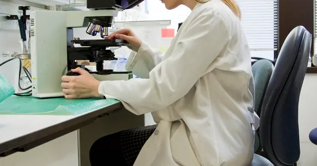 Laboratory testing equipment with scientific instruments in a clean, modern lab setting